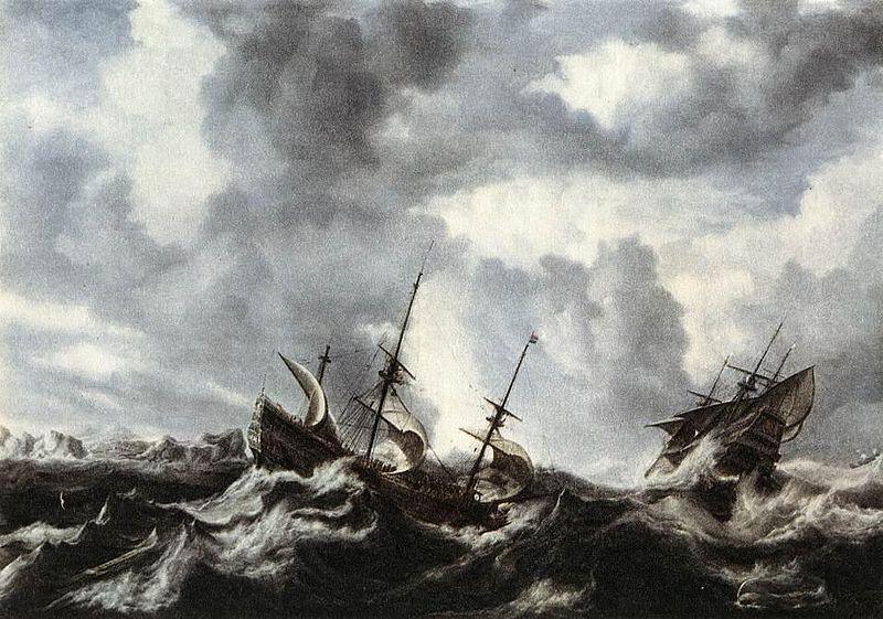 Bonaventura Peeters Storm on the Sea oil painting image